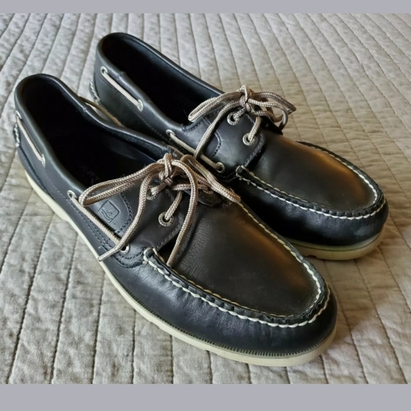Sperry Top-Sider Leeward 2-Eye Navy Shoe MSRP $95 - Picture 3 of 10